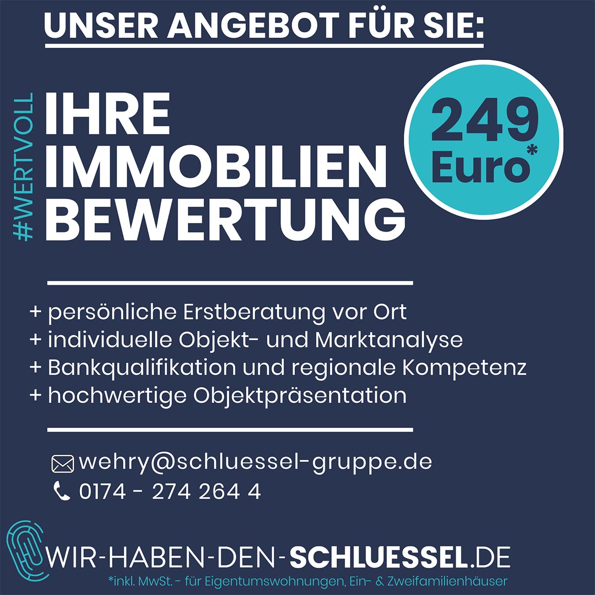 Immobilienbewertung wertvoll Angebot