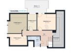 Grundriss Dachgeschoss - RESERVIERT – Einfamilienhaus MITTEN in Garrel – mit Terrasse, Balkon & Platz für alle